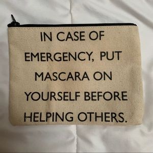 Boutique canvas make up bag